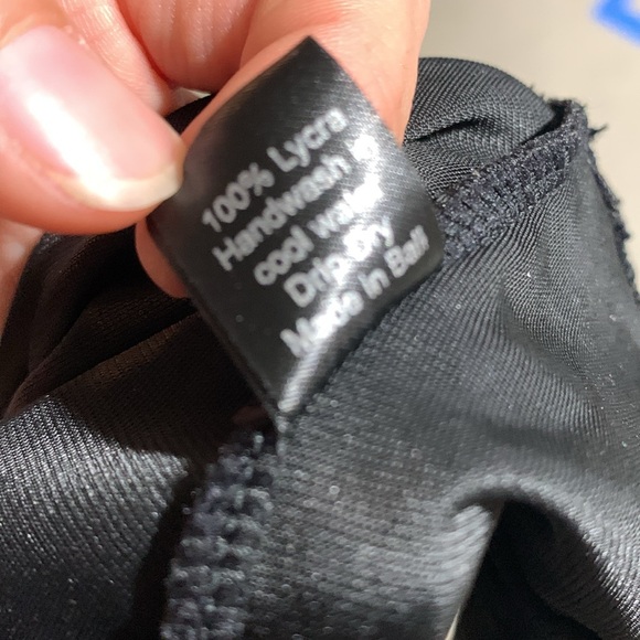 HerPony Black Velvet High Waisted Bottom - Picture 6 of 6